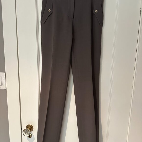 Fendi Taupe Wool Trousers size 42 EUC - Picture 1 of 4